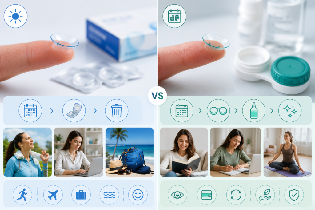Daily vs Monthly Contact Lenses: Which Is Right for You? daily vs monthly contact lenses